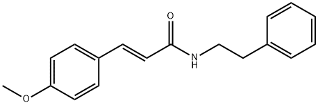 (E)-3-(4-methoxyphenyl)-N-(2-phenylethyl)prop-2-enamide Struktur