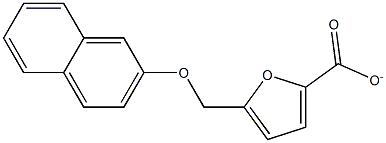 5-(naphthalen-2-yloxymethyl)furan-2-carboxylate Struktur