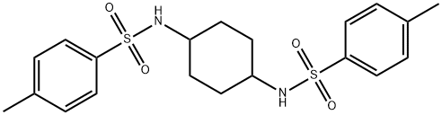 4-methyl-N-[4-[(4-methylphenyl)sulfonylamino]cyclohexyl]benzenesulfonamide Struktur