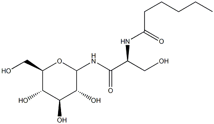 N-Hexanoyl-glucosylceramide Struktur