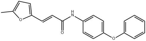 (E)-3-(5-methylfuran-2-yl)-N-(4-phenoxyphenyl)prop-2-enamide Struktur