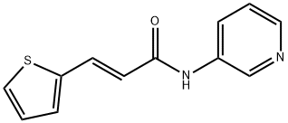 (E)-N-pyridin-3-yl-3-thiophen-2-ylprop-2-enamide Struktur