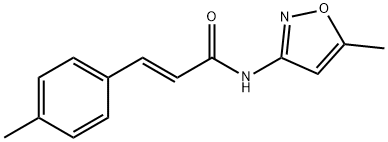 (E)-N-(5-methyl-1,2-oxazol-3-yl)-3-(4-methylphenyl)prop-2-enamide Struktur