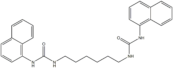 1-naphthalen-1-yl-3-[6-(naphthalen-1-ylcarbamoylamino)hexyl]urea Struktur