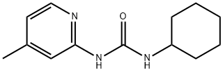 1-cyclohexyl-3-(4-methylpyridin-2-yl)urea Struktur