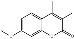 7-methoxy-3,4-dimethylchromen-2-one Struktur