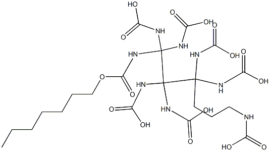 heptyl N-[6-(heptoxycarbonylamino)hexyl]carbamate Struktur