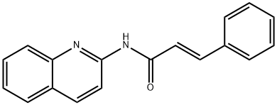 (E)-3-phenyl-N-quinolin-2-ylprop-2-enamide Struktur