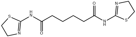 N,N'-bis(4,5-dihydro-1,3-thiazol-2-yl)hexanediamide Struktur