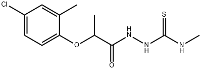 1-[2-(4-chloro-2-methylphenoxy)propanoylamino]-3-methylthiourea Struktur