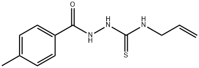 1-[(4-methylbenzoyl)amino]-3-prop-2-enylthiourea Struktur