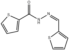 N-[(Z)-thiophen-2-ylmethylideneamino]thiophene-2-carboxamide Struktur