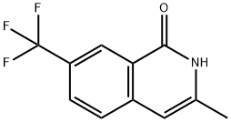 3-Methyl-7-(trifluoromethyl)-1-isoquinolinol Struktur