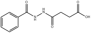 4-(2-benzoylhydrazinyl)-4-oxobutanoic acid Struktur