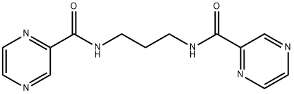 N-[3-(pyrazine-2-carbonylamino)propyl]pyrazine-2-carboxamide Struktur