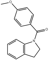 2,3-dihydroindol-1-yl-(4-methoxyphenyl)methanone Struktur