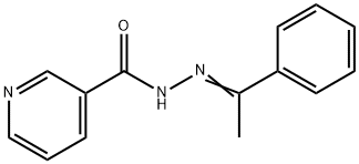 N-[(E)-1-phenylethylideneamino]pyridine-3-carboxamide Struktur