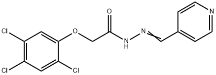 N-[(E)-pyridin-4-ylmethylideneamino]-2-(2,4,5-trichlorophenoxy)acetamide Struktur