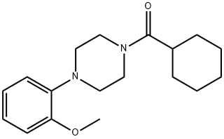 cyclohexyl-[4-(2-methoxyphenyl)piperazin-1-yl]methanone Struktur