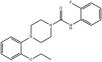 4-(2-ethoxyphenyl)-N-(2-fluorophenyl)piperazine-1-carboxamide Struktur