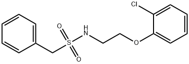 N-[2-(2-chlorophenoxy)ethyl]-1-phenylmethanesulfonamide Struktur