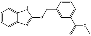 methyl 3-(1H-benzimidazol-2-ylsulfanylmethyl)benzoate Struktur