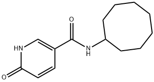 N-cyclooctyl-6-oxo-1H-pyridine-3-carboxamide Struktur