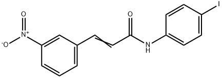 (E)-N-(4-iodophenyl)-3-(3-nitrophenyl)prop-2-enamide Struktur