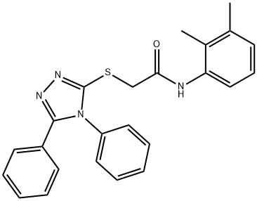 N-(2,3-dimethylphenyl)-2-[(4,5-diphenyl-1,2,4-triazol-3-yl)sulfanyl]acetamide Struktur