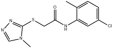 N-(5-chloro-2-methylphenyl)-2-[(4-methyl-1,2,4-triazol-3-yl)sulfanyl]acetamide Struktur