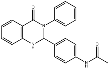 N-[4-(4-oxo-3-phenyl-1,2-dihydroquinazolin-2-yl)phenyl]acetamide Struktur