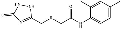 N-(2,4-dimethylphenyl)-2-[(5-oxo-1,2-dihydro-1,2,4-triazol-3-yl)methylsulfanyl]acetamide Struktur