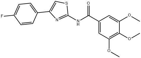 N-[4-(4-fluorophenyl)-1,3-thiazol-2-yl]-3,4,5-trimethoxybenzamide Struktur