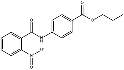 propyl 4-[(2-nitrobenzoyl)amino]benzoate Struktur