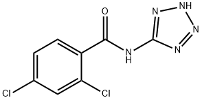 2,4-dichloro-N-(2H-tetrazol-5-yl)benzamide Struktur