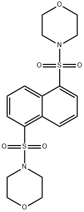 4-(5-morpholin-4-ylsulfonylnaphthalen-1-yl)sulfonylmorpholine Struktur