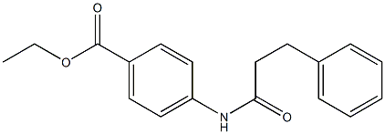 ethyl 4-(3-phenylpropanoylamino)benzoate Struktur