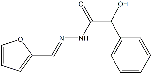 N-[(E)-furan-2-ylmethylideneamino]-2-hydroxy-2-phenylacetamide Struktur