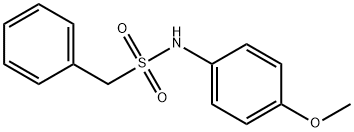 N-(4-methoxyphenyl)-1-phenylmethanesulfonamide Struktur