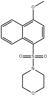 4-(4-methoxynaphthalen-1-yl)sulfonylmorpholine Struktur