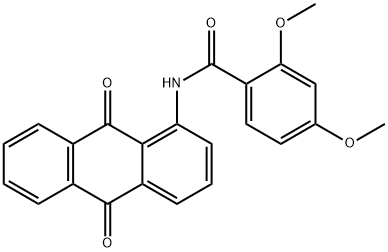 N-(9,10-dioxoanthracen-1-yl)-2,4-dimethoxybenzamide Struktur