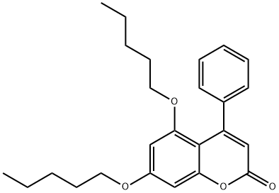 5,7-dipentoxy-4-phenylchromen-2-one Struktur