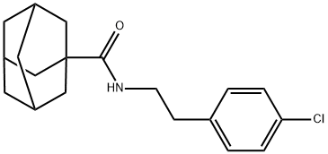 N-[2-(4-chlorophenyl)ethyl]adamantane-1-carboxamide Struktur