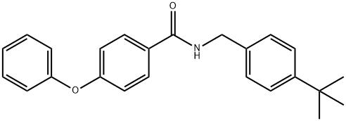 N-[(4-tert-butylphenyl)methyl]-4-phenoxybenzamide Struktur