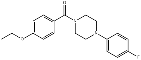 (4-ethoxyphenyl)-[4-(4-fluorophenyl)piperazin-1-yl]methanone Struktur