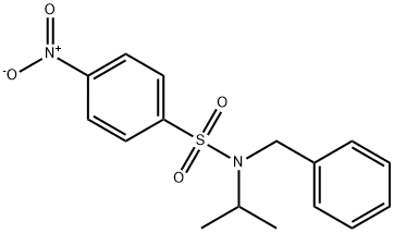 N-benzyl-4-nitro-N-propan-2-ylbenzenesulfonamide Struktur