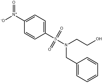 N-benzyl-N-(2-hydroxyethyl)-4-nitrobenzenesulfonamide Struktur