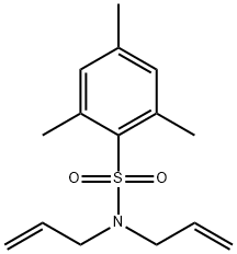 2,4,6-trimethyl-N,N-bis(prop-2-enyl)benzenesulfonamide Struktur