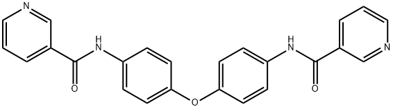 N-[4-[4-(pyridine-3-carbonylamino)phenoxy]phenyl]pyridine-3-carboxamide Struktur