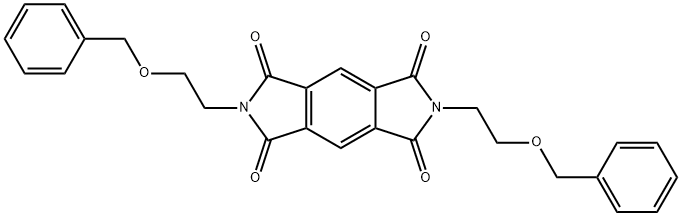 2,6-bis(2-phenylmethoxyethyl)pyrrolo[3,4-f]isoindole-1,3,5,7-tetrone Struktur